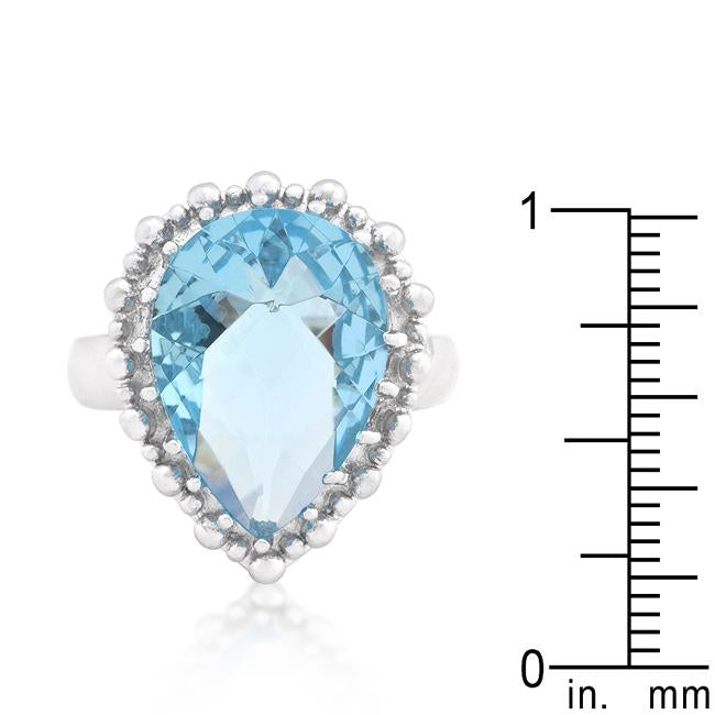 Solitaire Blue Topaz Cocktail Ring - Charming Charlie