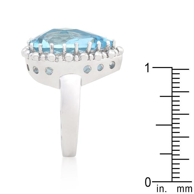 Solitaire Blue Topaz Cocktail Ring - Charming Charlie