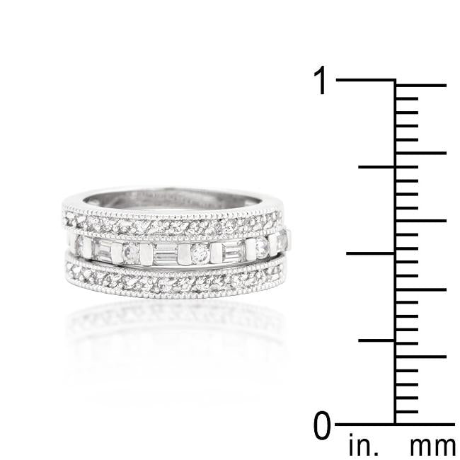 Simple Cubic Zirconia Ring Set - Charming Charlie