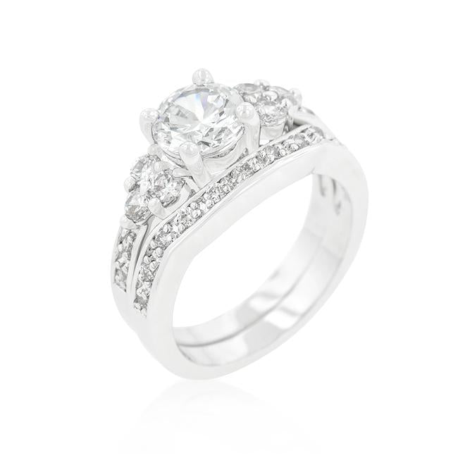 Triple Stone Engagement Set - Charming Charlie