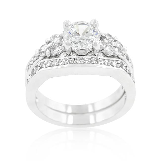 Triple Stone Engagement Set - Charming Charlie