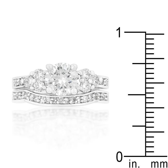 Triple Stone Engagement Set - Charming Charlie