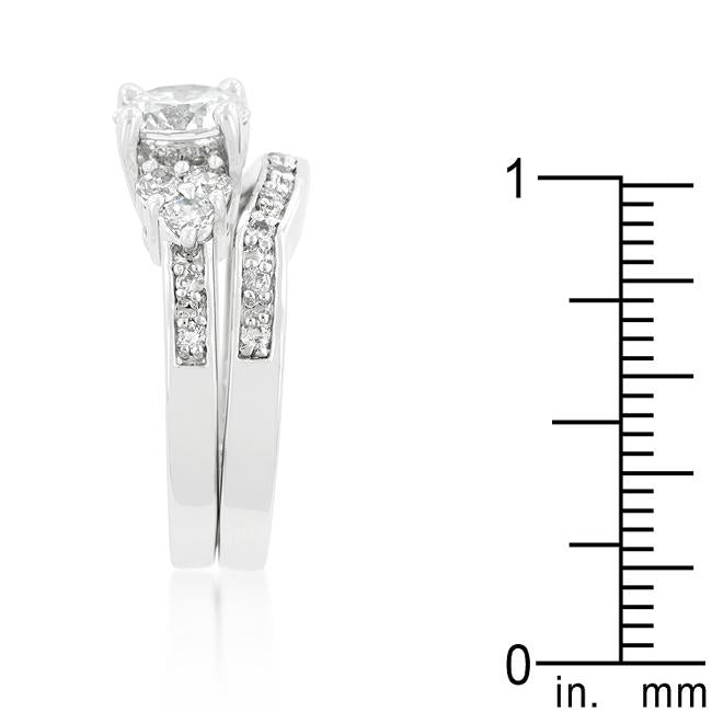 Triple Stone Engagement Set - Charming Charlie