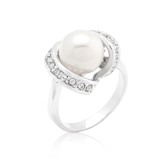 Single Pearl Cocktail Ring - Charming Charlie