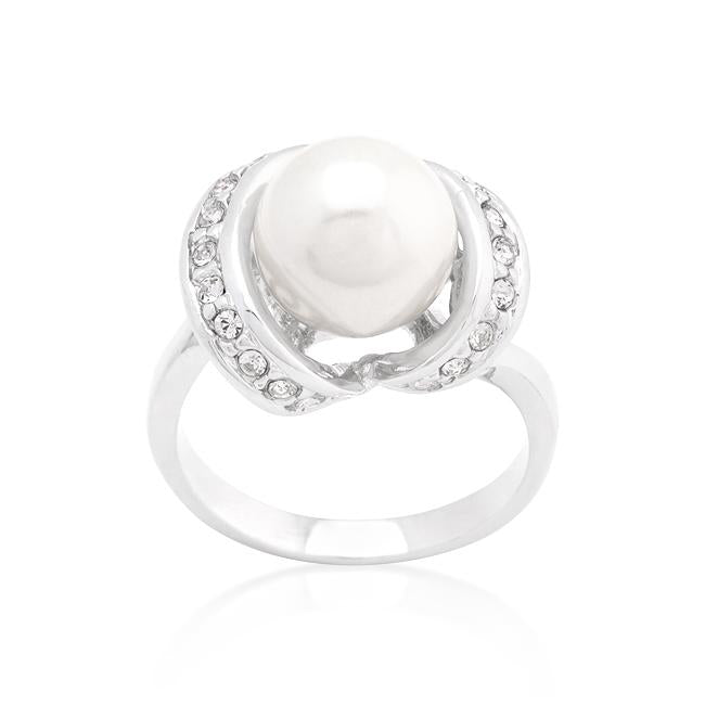 Single Pearl Cocktail Ring - Charming Charlie
