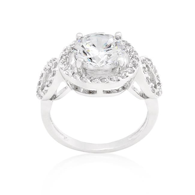 Round Cut Trio Cubic Zirconia Ring - Charming Charlie
