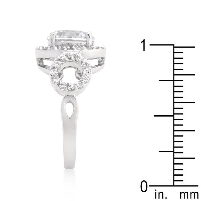 Round Cut Trio Cubic Zirconia Ring - Charming Charlie