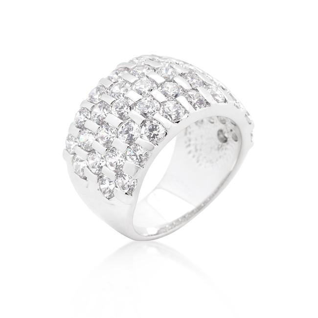 Channel Set Princess Cut Ring - Charming Charlie