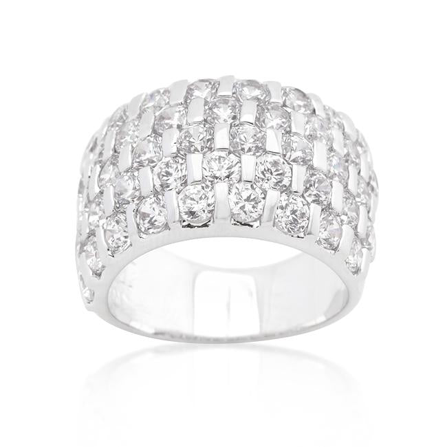 Channel Set Princess Cut Ring - Charming Charlie
