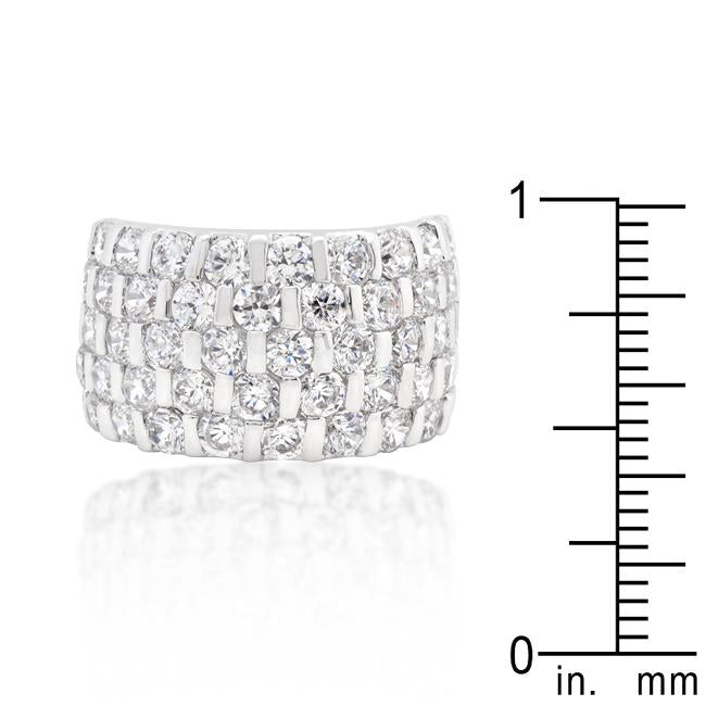 Channel Set Princess Cut Ring - Charming Charlie