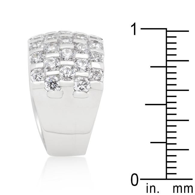Channel Set Princess Cut Ring - Charming Charlie