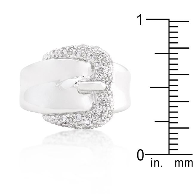 Simple Cubic Zirconia Belt Ring - Charming Charlie