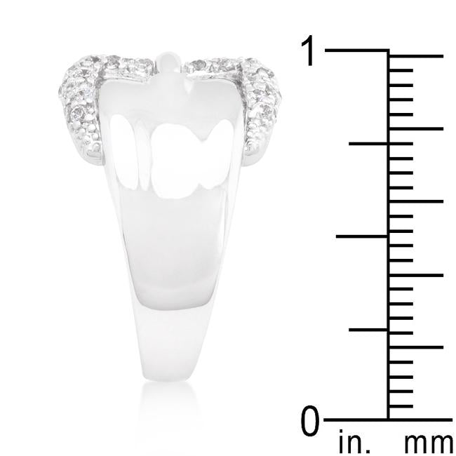 Simple Cubic Zirconia Belt Ring - Charming Charlie