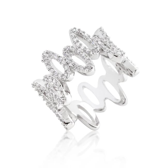 Cubic Zirconia Oval Fashion Ring - Charming Charlie