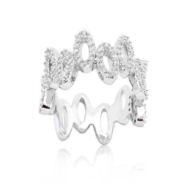 Cubic Zirconia Oval Fashion Ring - Charming Charlie