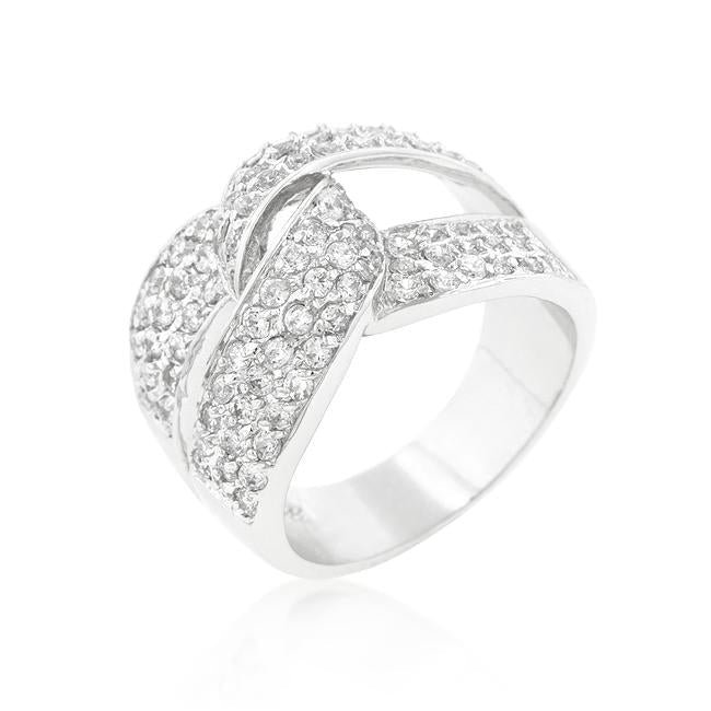 Cubic Zirconia Knot Ring - Charming Charlie