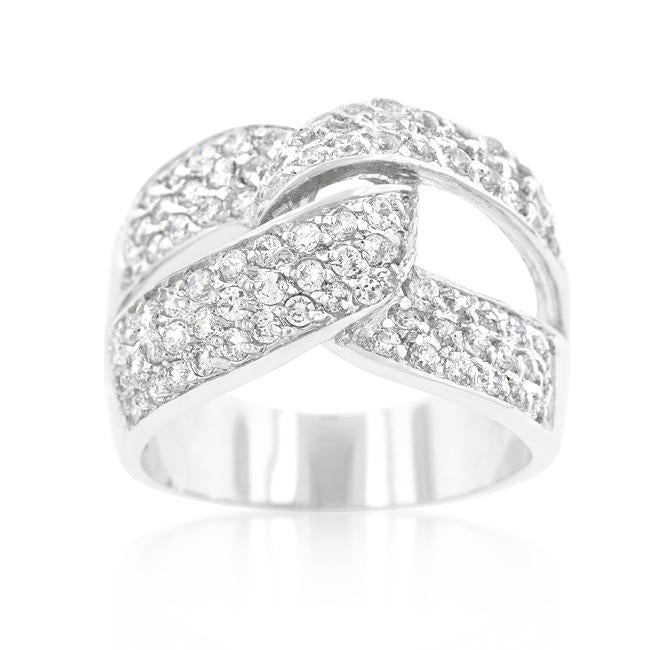 Cubic Zirconia Knot Ring - Charming Charlie