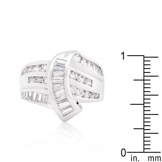 Channel Set Overlap Ring - Charming Charlie