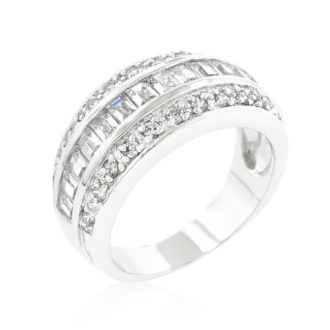 3-Row Cubic Zirconia Band - Charming Charlie