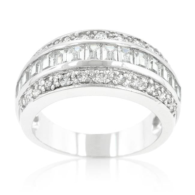 3-Row Cubic Zirconia Band - Charming Charlie