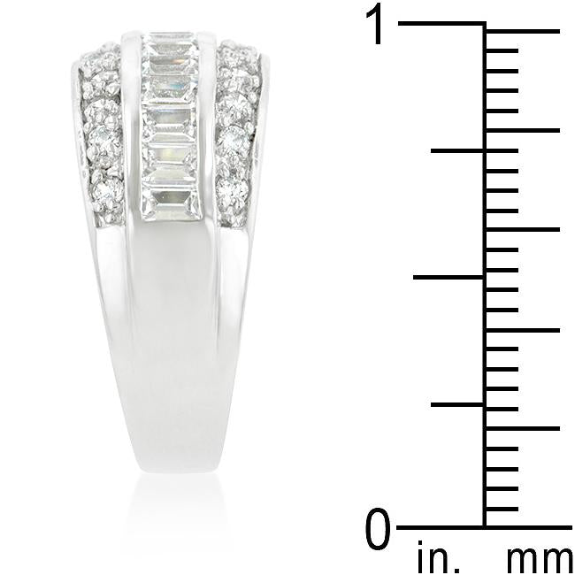 3-Row Cubic Zirconia Band - Charming Charlie