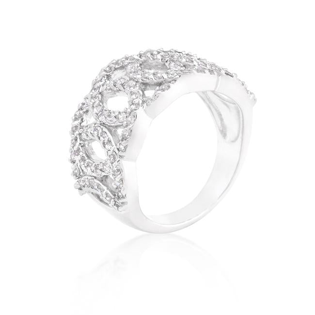 Cubic Zirconia Circular Ring - Charming Charlie