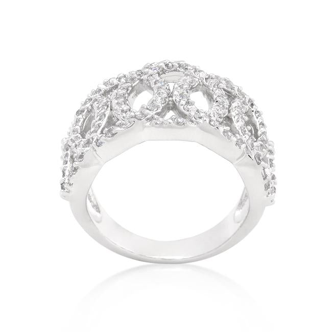 Cubic Zirconia Circular Ring - Charming Charlie
