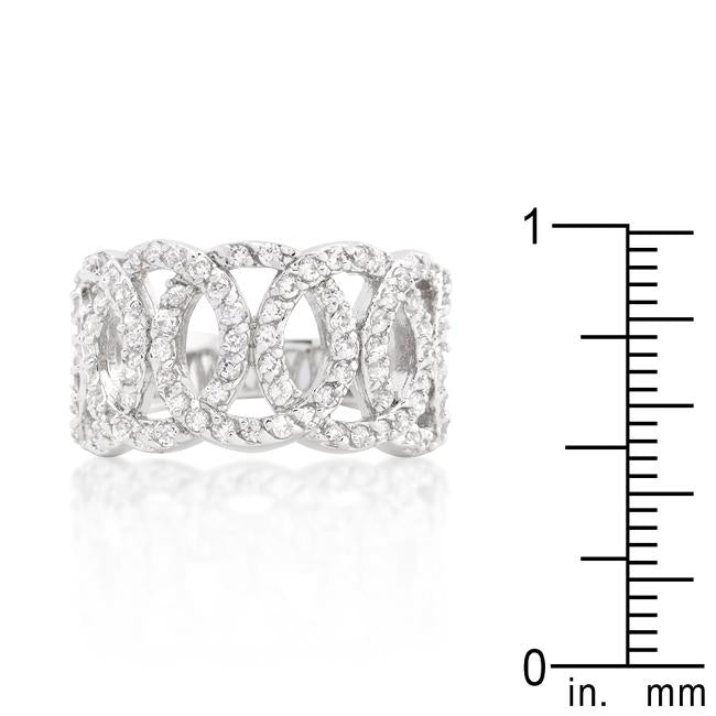 Cubic Zirconia Circular Ring - Charming Charlie