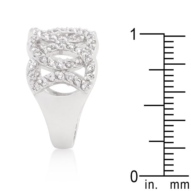 Cubic Zirconia Circular Ring - Charming Charlie