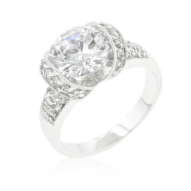 Tension Set Cubic Zirconia Engagement Ring - Charming Charlie