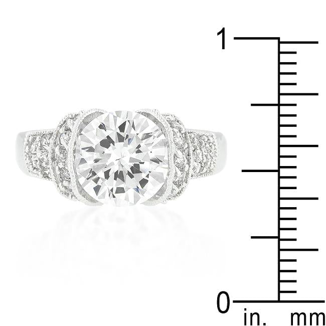 Tension Set Cubic Zirconia Engagement Ring - Charming Charlie