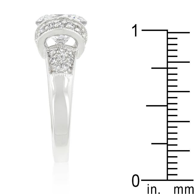 Tension Set Cubic Zirconia Engagement Ring - Charming Charlie