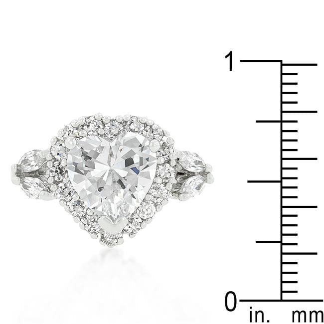 Heart Halo Engagement Ring - Charming Charlie