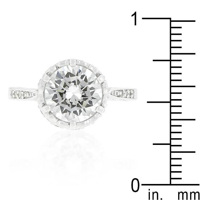 Royal Crest Filigree Cubic Zirconia Ring - Charming Charlie