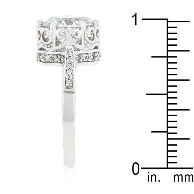 Royal Crest Filigree Cubic Zirconia Ring - Charming Charlie