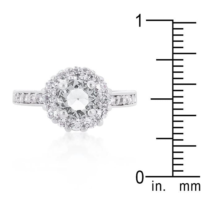 Bella Birthstone Engagement Ring in Clear - Charming Charlie