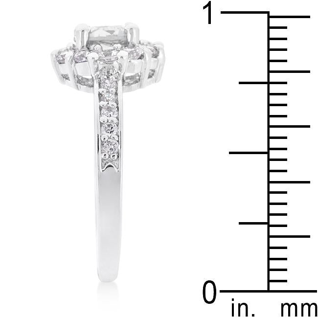 Bella Birthstone Engagement Ring in Clear - Charming Charlie