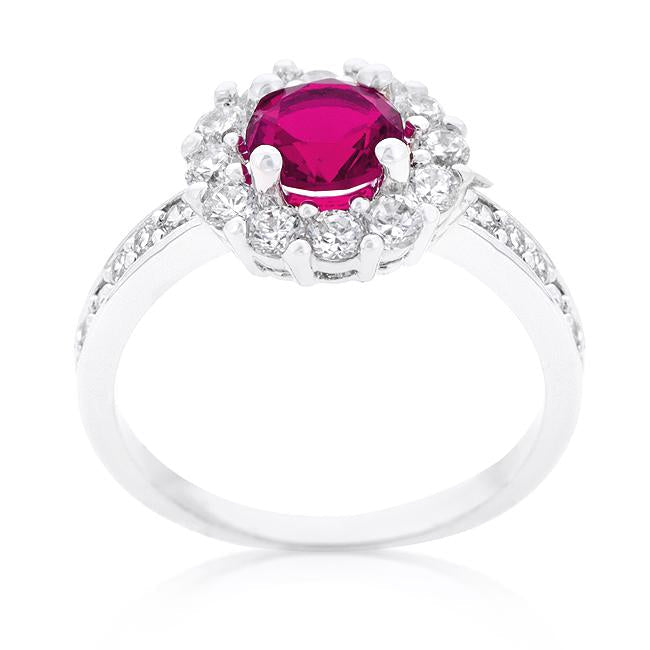 Bella Birthstone Engagement Ring in Pink - Charming Charlie