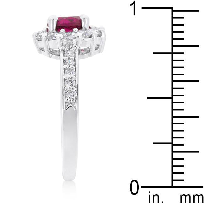 Bella Birthstone Engagement Ring in Pink - Charming Charlie