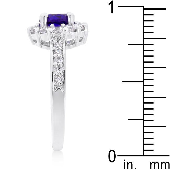 Purple Halo Engagement Ring - Charming Charlie