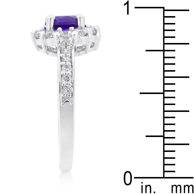 Lavender Halo Engagement Ring - Charming Charlie