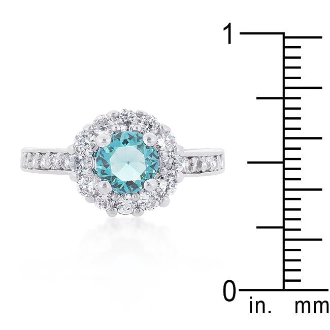 Bella Birthstone Engagement Ring in Blue - Charming Charlie