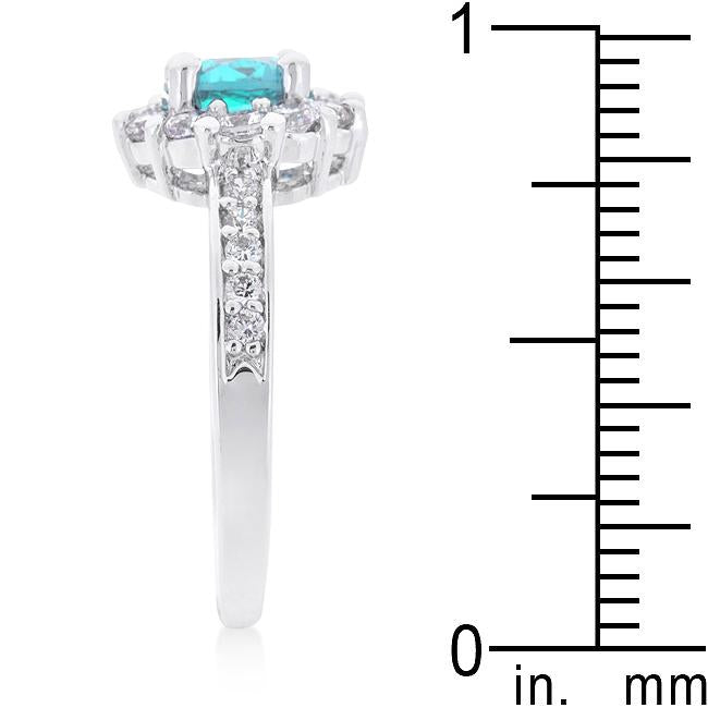 Bella Birthstone Engagement Ring in Blue - Charming Charlie