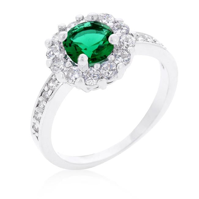 Bella Birthstone Engagement Ring in Green - Charming Charlie