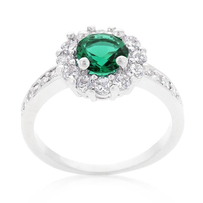 Bella Birthstone Engagement Ring in Green - Charming Charlie