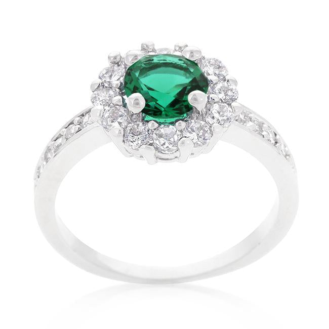 Bella Birthstone Engagement Ring in Green - Charming Charlie