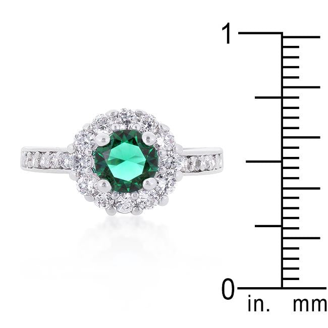 Bella Birthstone Engagement Ring in Green - Charming Charlie