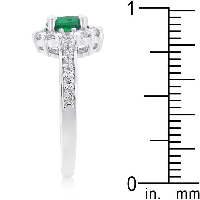 Bella Birthstone Engagement Ring in Green - Charming Charlie