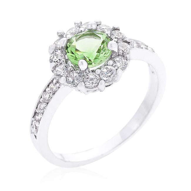 Bella Birthstone Engagement Ring in Green - Charming Charlie