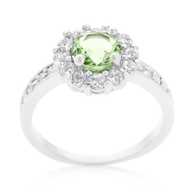 Bella Birthstone Engagement Ring in Green - Charming Charlie